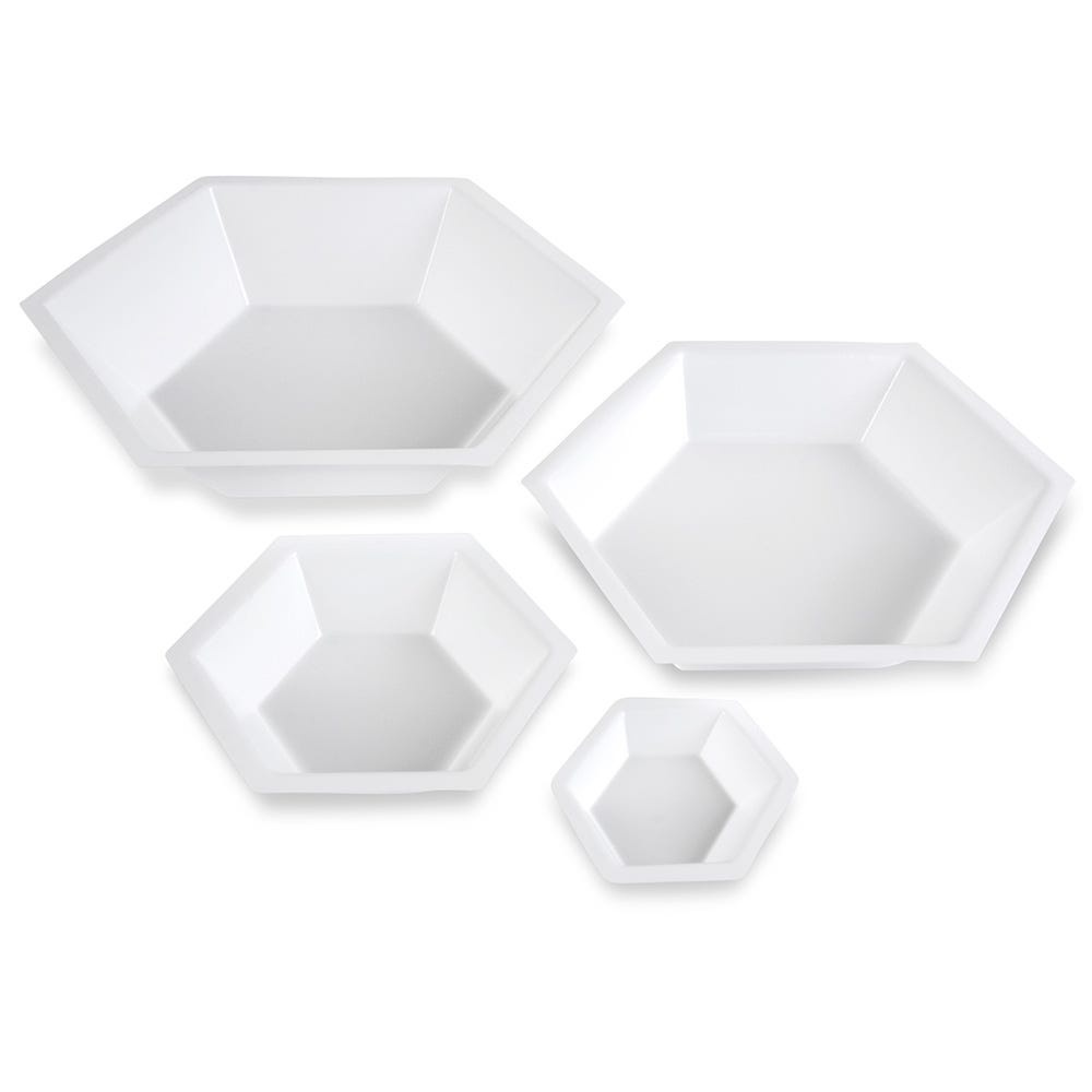 Plastic Hexagonal Dishes