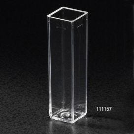 Cuvette, Spectrophotometer, Square, 4.5mL (10mm), UV Grade Methacrylate, 4 Clear Sides, 100/Tray, 5 Trays/Unit