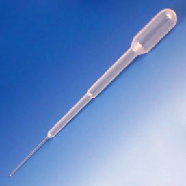 Transfer Pipet, 1.5mL, Fine Tip, 104mm, Bulb Draw - 1mL