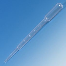 Transfer Pipet, 7.5mL, Large Bulb, Graduated to 3mL, 148mm, Bulb Draw - 3.5mL