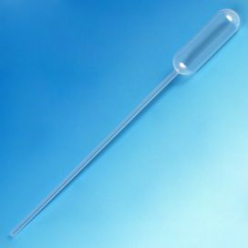 Transfer Pipet, 4.5mL, Narrow Stem, Long, 155mm, Bulb Draw - 3.2mL