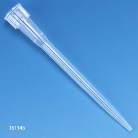 Certified Pipette Tips, 0.1-20uL, Universal, Natural, 45mm, Extended Length, STERILE, 96/Rack, 10 Racks/Box