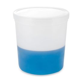 Container, Multi-Purpose, HDPE, Economy Style, 64oz (1920mL), Separate LDPE Snap Lid, Natural