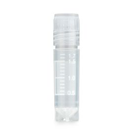 CryoDense vials, 2.0mL, STERILE, External Threads, Attached Screwcap, Conical Bottom, Self-Standing, Printed Graduations & Writing Space, 100/Bag, 10 Bags/Case 