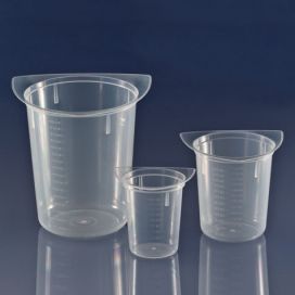 Beaker, Three Corner, Clarified PP, Graduated, 800mL