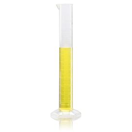 100mL Cylinder, Measuring, Diamond Essentials, Class B, PMP, Molded Graduations, tall form