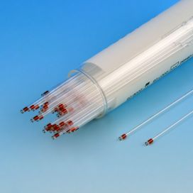 Capillary Tube, Microhematocrit, 100% PLASTIC, Red Tip, Sodium Heparinized