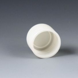 Cap, Screw, for False Bottom Tubes with Threads, White