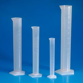 Graduated Cylinder, PP, Molded Graduations, 25mL