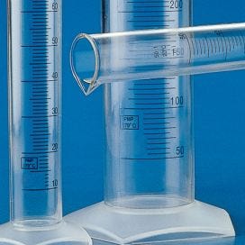 Graduated Cylinder, PMP (TPX), Printed Graduations, 1000mL