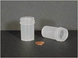 Jar, Wide Mouth, 26mL (7/8oz), PP, 33mm Opening, 1 x 1 7/8"   (Screw Cap Packaged Separately)