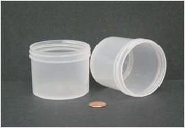 Jar, Wide Mouth, 120mL (4oz), PP, 70mm Opening, 2 7/16 x 2 3/16"   (Screw Cap Packaged Separately)