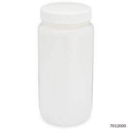 Bottles, Diamond RealSeal, Wide Mouth Round, HDPE with PP Closure, 2L, 6/Case