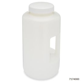 Bottles, Diamond RealSeal, Wide Mouth with Handle, Round, HDPE with PP Closure, 4L, 6/Case