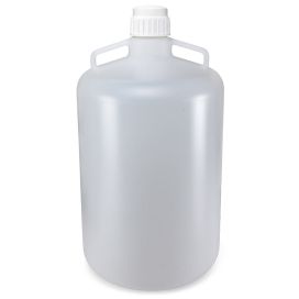 Carboys, Round with Handles, PP, White PP Screwcap, 50 Liter, Molded Graduations, Autoclavable