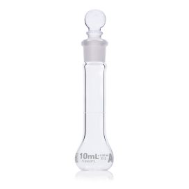 10mL Volumetric Flask, Globe Glass, Class A, Wide Mouth, 6/Box, 12/Case