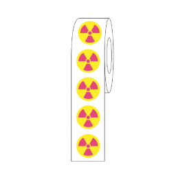 Label Rolls, Cryo, 9.5mm, Radioactive Dots