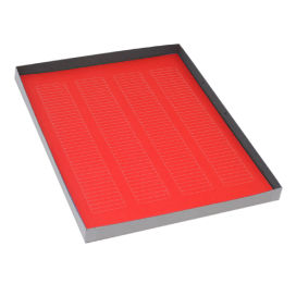 Label Sheets, Cryo, 38x6mm, for Microplates, 20 Sheets, 156 Labels per Sheet, Red