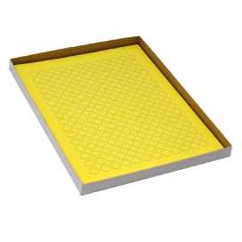 Label Sheets, Cryo, 13mm Dots, for 1.5-2mL Tubes, 20 Sheets, 192 Labels per Sheet, Yellow