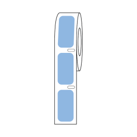 Label Roll, Cryo, Direct Thermal, 27x13mm, for Cryogenic Vials, Blue