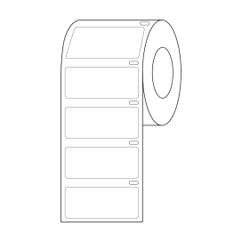 Label Roll, Cryo, Direct Thermal, 43x19mm, for Large Tubes, White