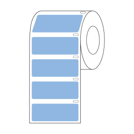 Label Roll, Cryo, Direct Thermal, 51x19mm, for Large Tubes, Racks and Boxes, Blue