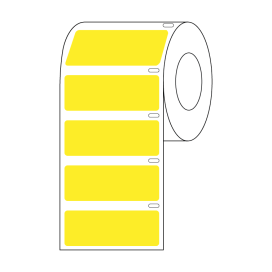 Label Roll, Cryo, Direct Thermal, 51x19mm, for Large Tubes, Racks and Boxes, Yellow