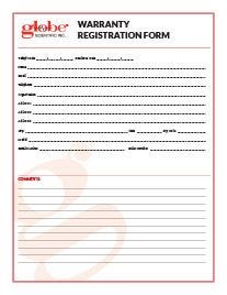 Warranty Registration Form